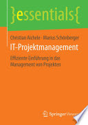 Buchcover IT-Projektmanagement. Springer